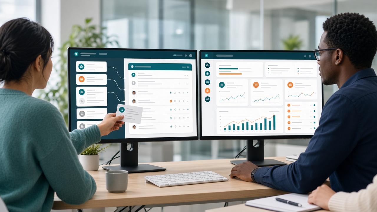 Handing meeting tasks into the company portal