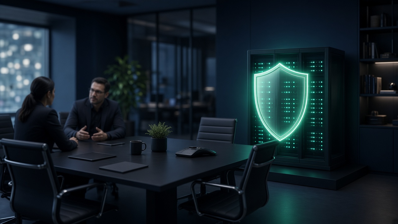 Secure enterprise meeting data protection